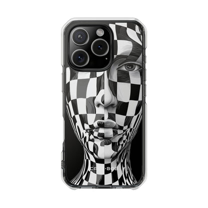 Checkered Face iPhone 16 Pro Case - Impact
