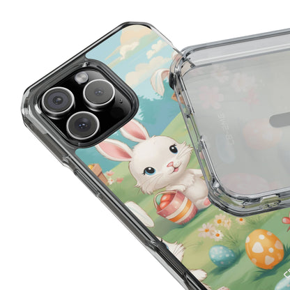 Bunnies Hunt Eggs iPhone Case - Impact