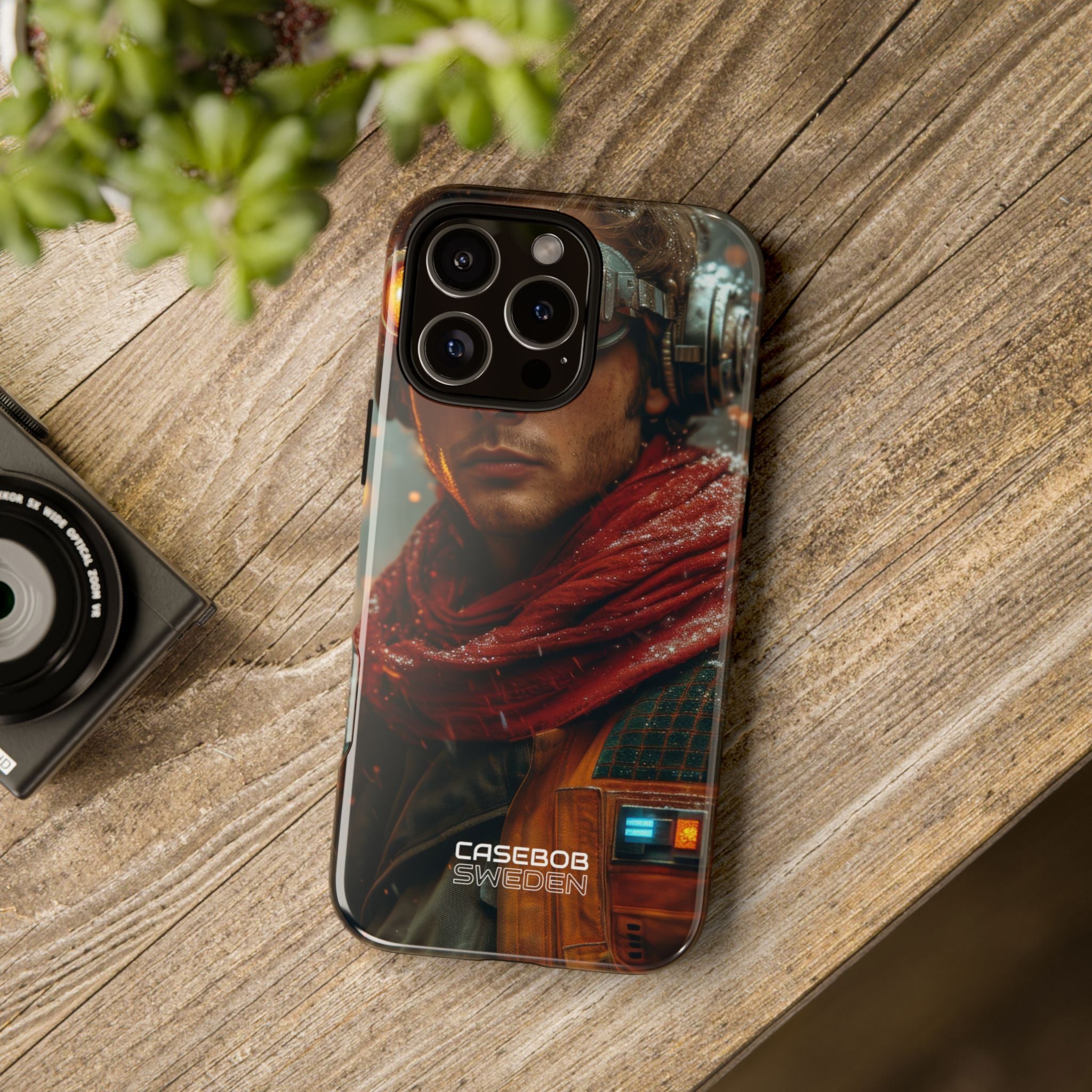 Futuristic Steampunk Explorer iPhone 16 - Tough