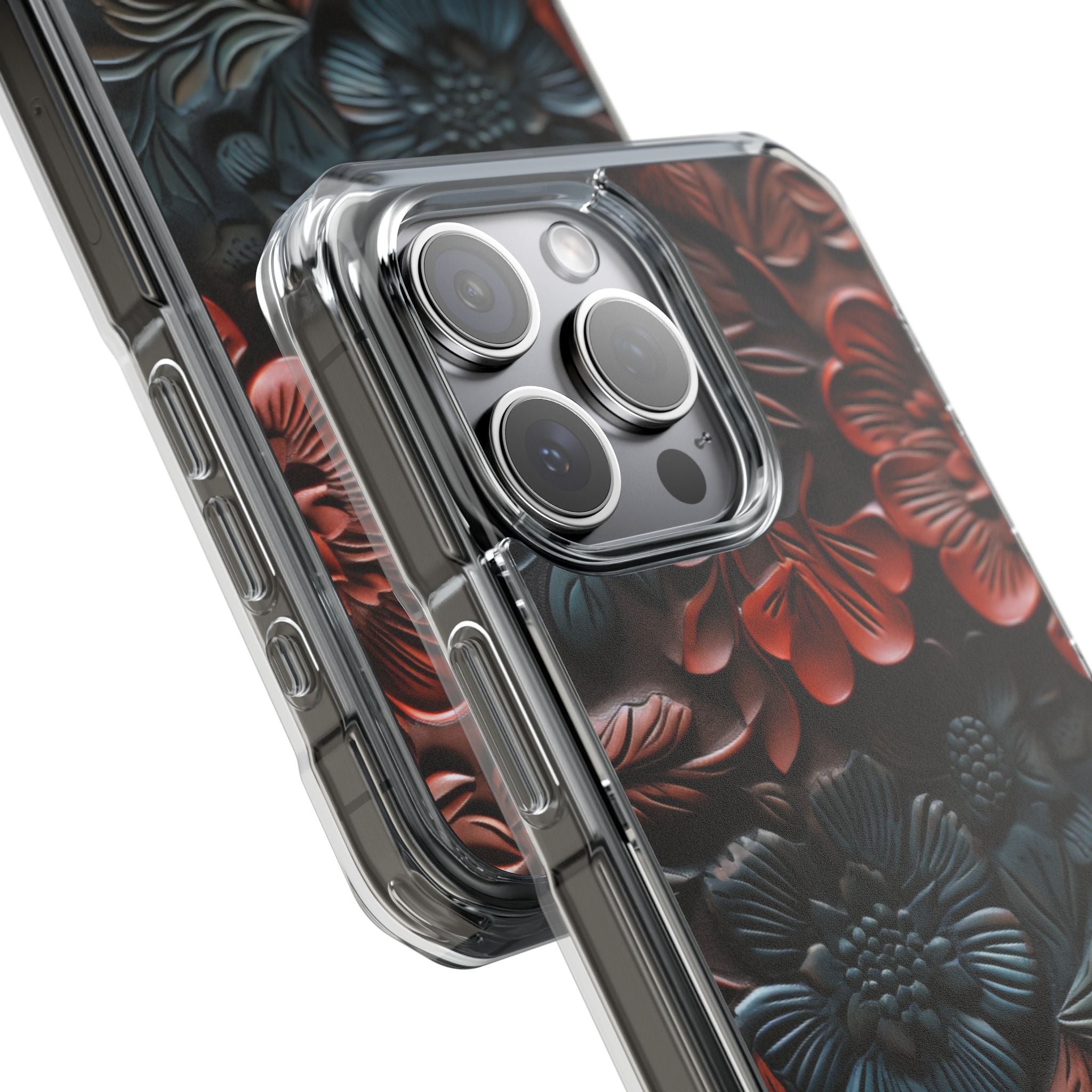 Sculpted Floral Elegance iPhone Case - Impact
