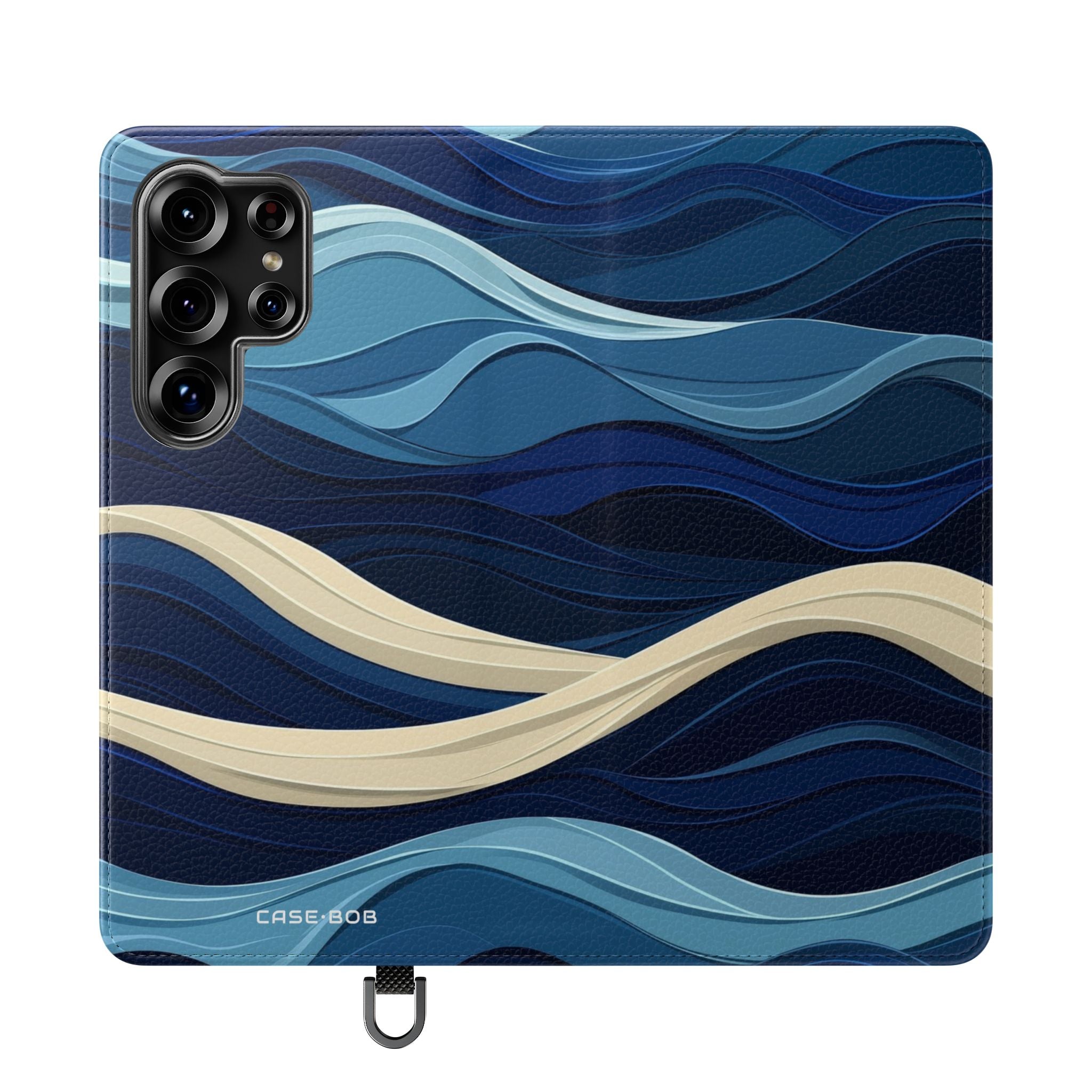Blue Wave Flow - Samsung S25 Ultra Case - Lompakko