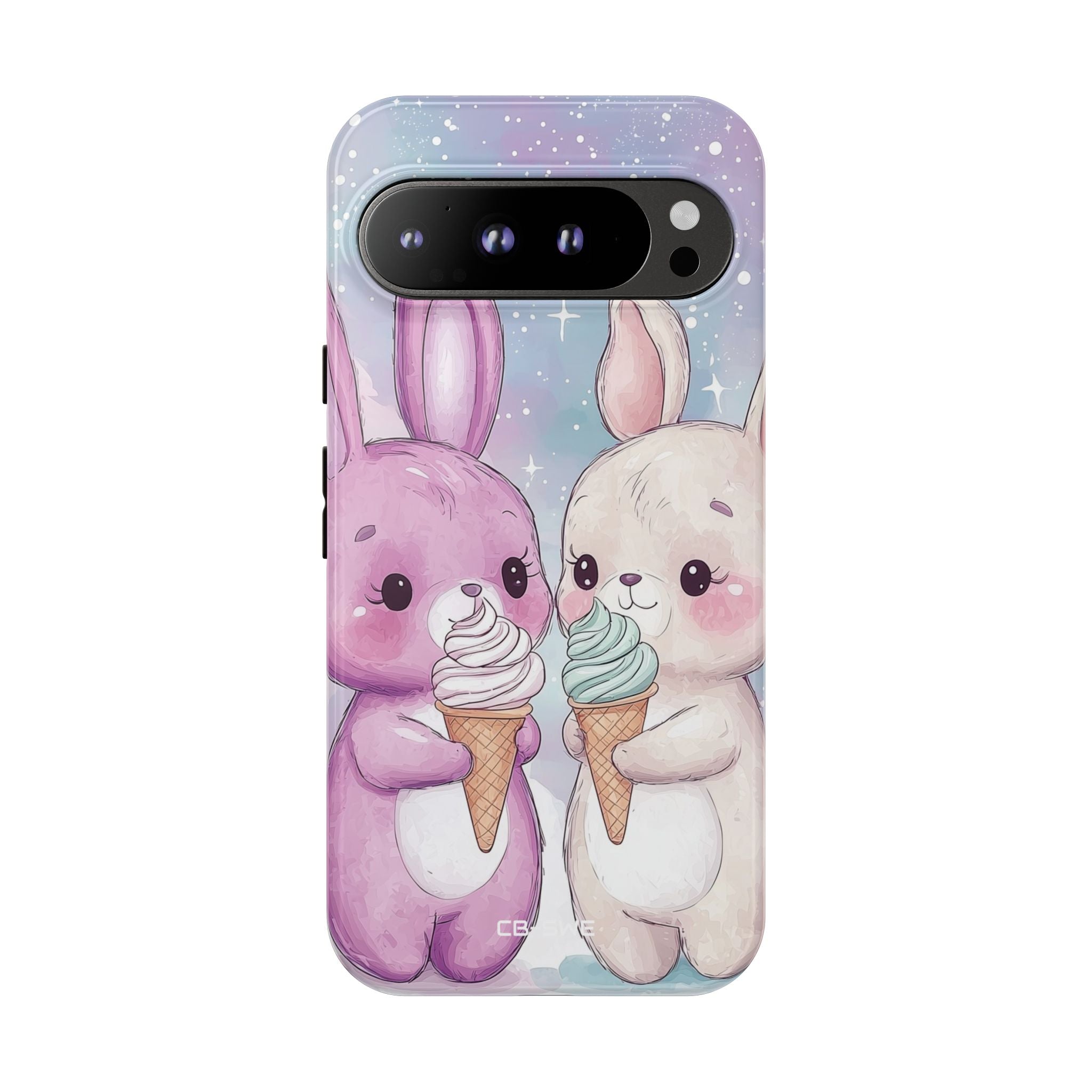 Rabbits Enjoy Ice Cream - Google Pixel Case