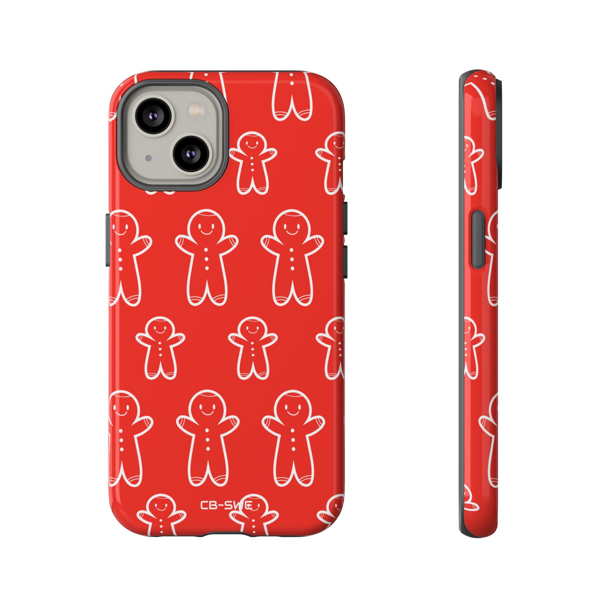 Gingerbread Men Play - iPhone Case