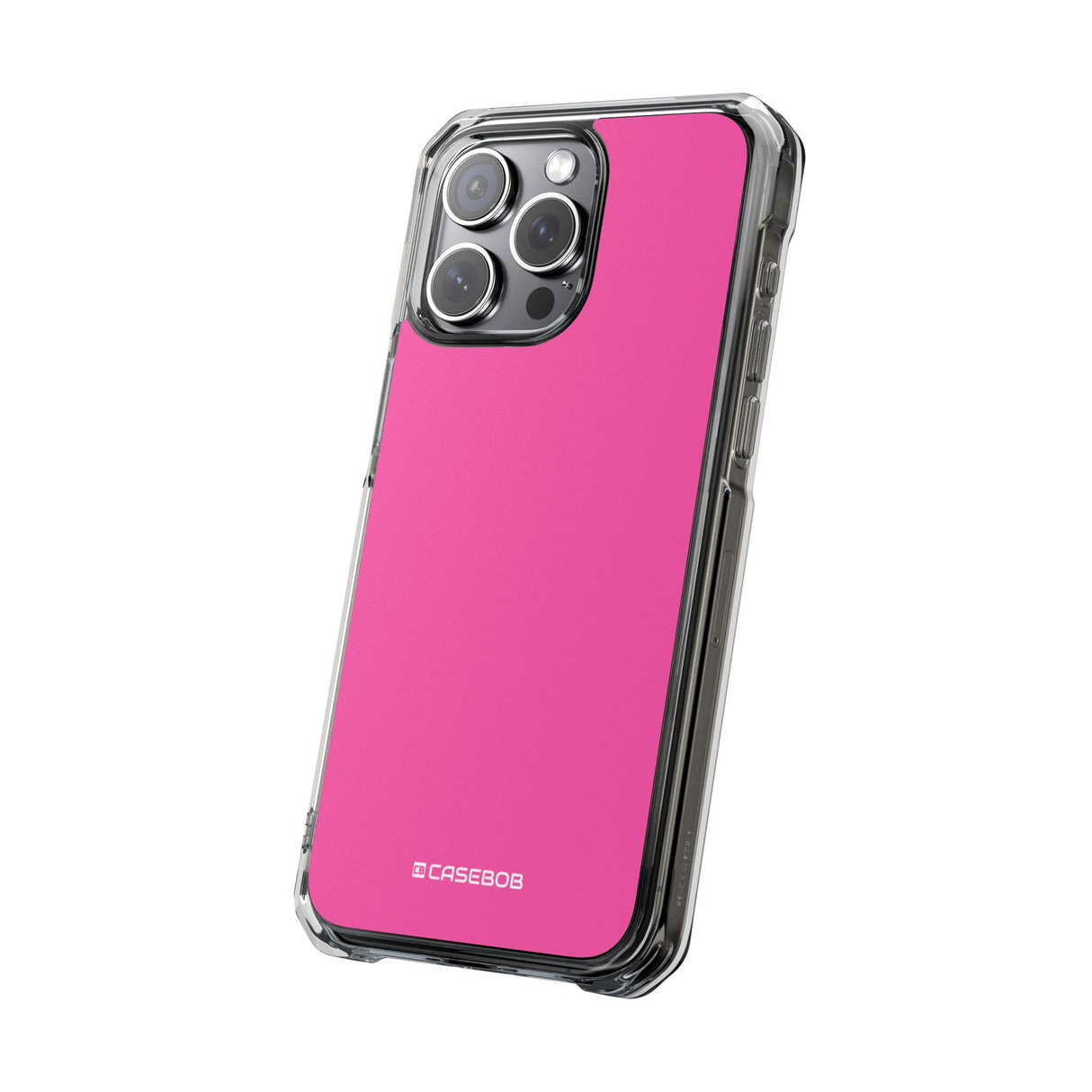 Magenta Crayola | Handyhülle für iPhone (Clear Impact Case – magnetisch) 