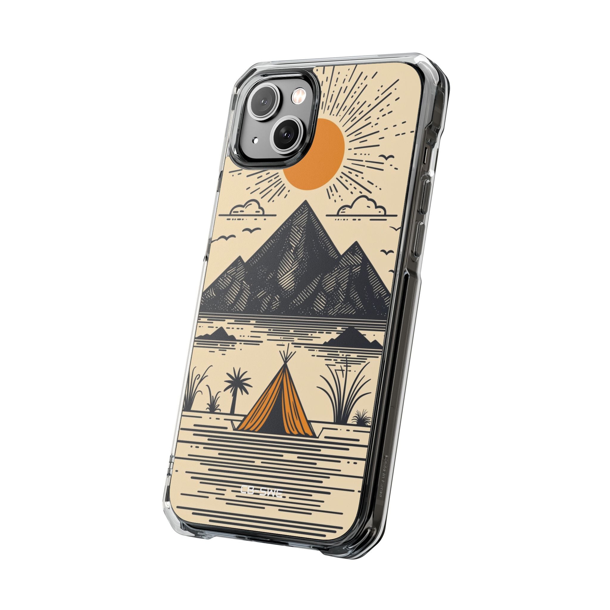 Golden Tent Awaits iPhone Case - Impact