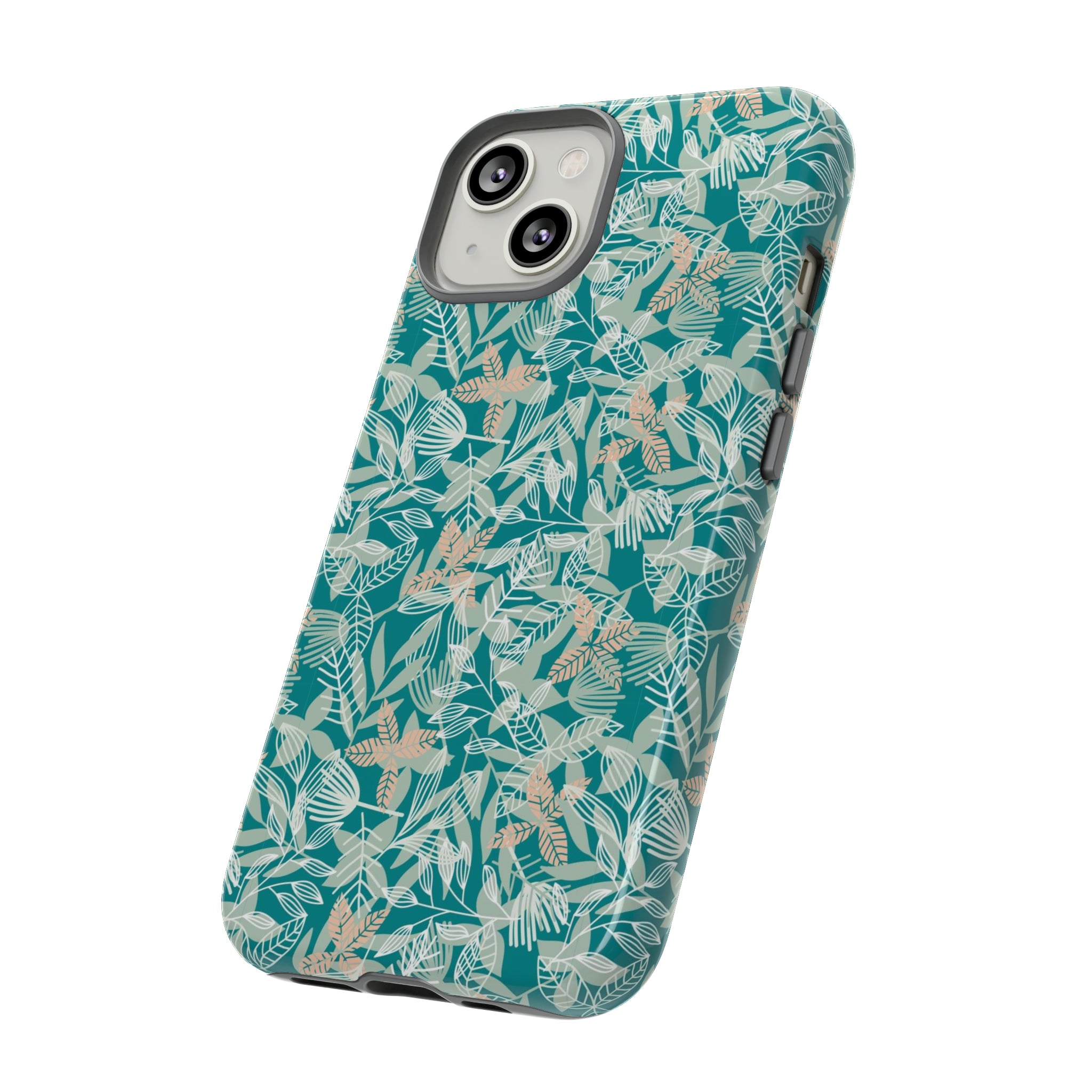 Dark Green Leaf Leaf - Protective Phone Case