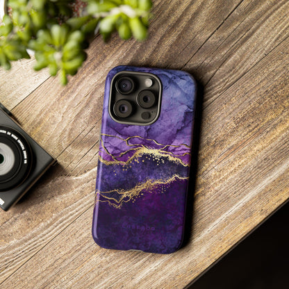 Purple Blue Marble - Protective Phone Case