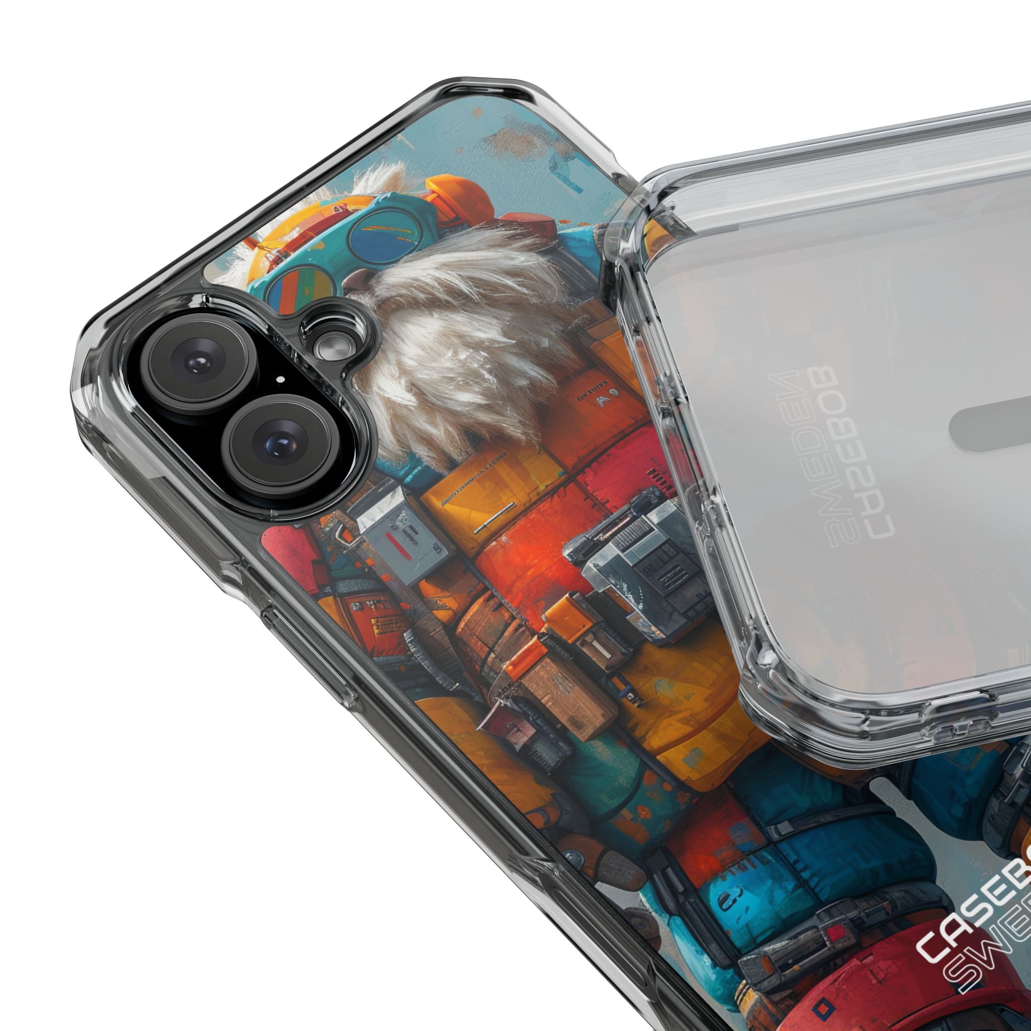 Whimsical Robot Wanderer iPhone 16 - Impact Clear+