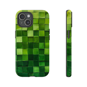 Emerald Square: Green Gradient - Protective Phone Case