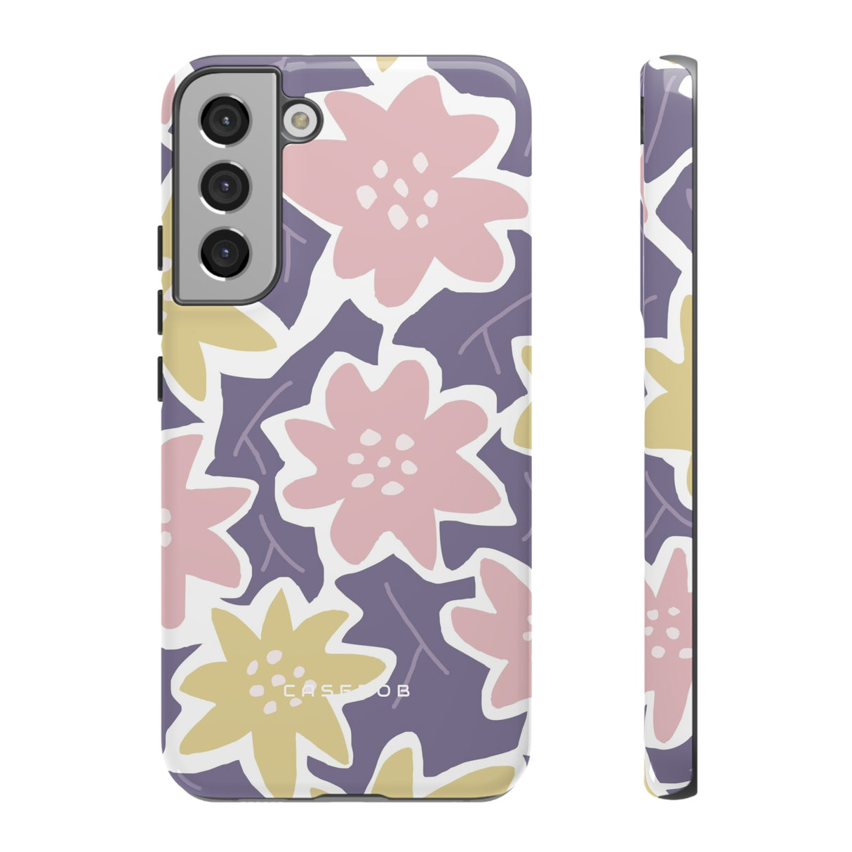 Purple Happy Flower - Protective Phone Case