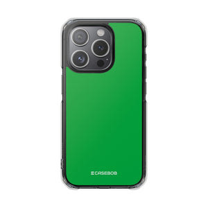 Pantone Green | Handyhülle für iPhone (Clear Impact Case – magnetisch)