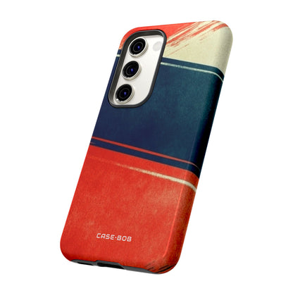 Blue Diagonal Motion Samsung S23 Case - Tough