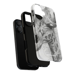 Monochrome Giraffe: Intricate Elegance - for iPhone 16