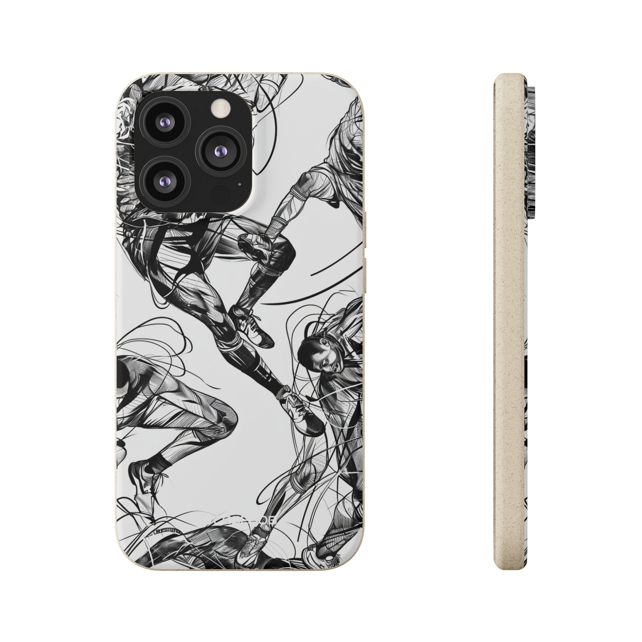 Dynamic Athletic Surrealism | Biodegradable Phone Case