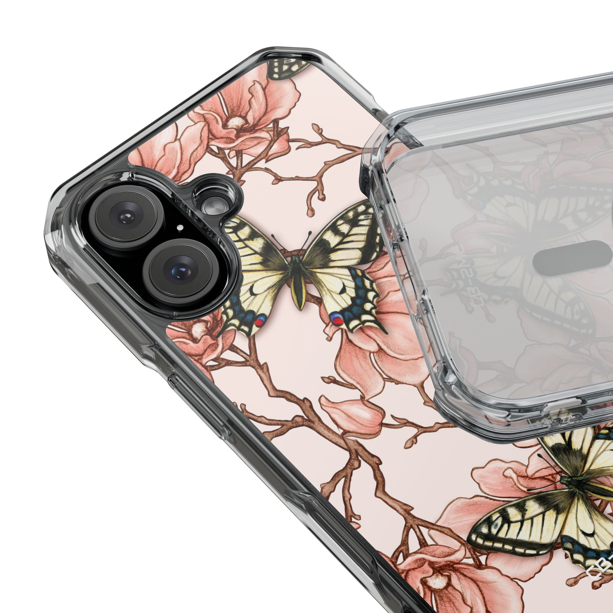 Butterflies and Magnolias Harmony iPhone Case - Impact