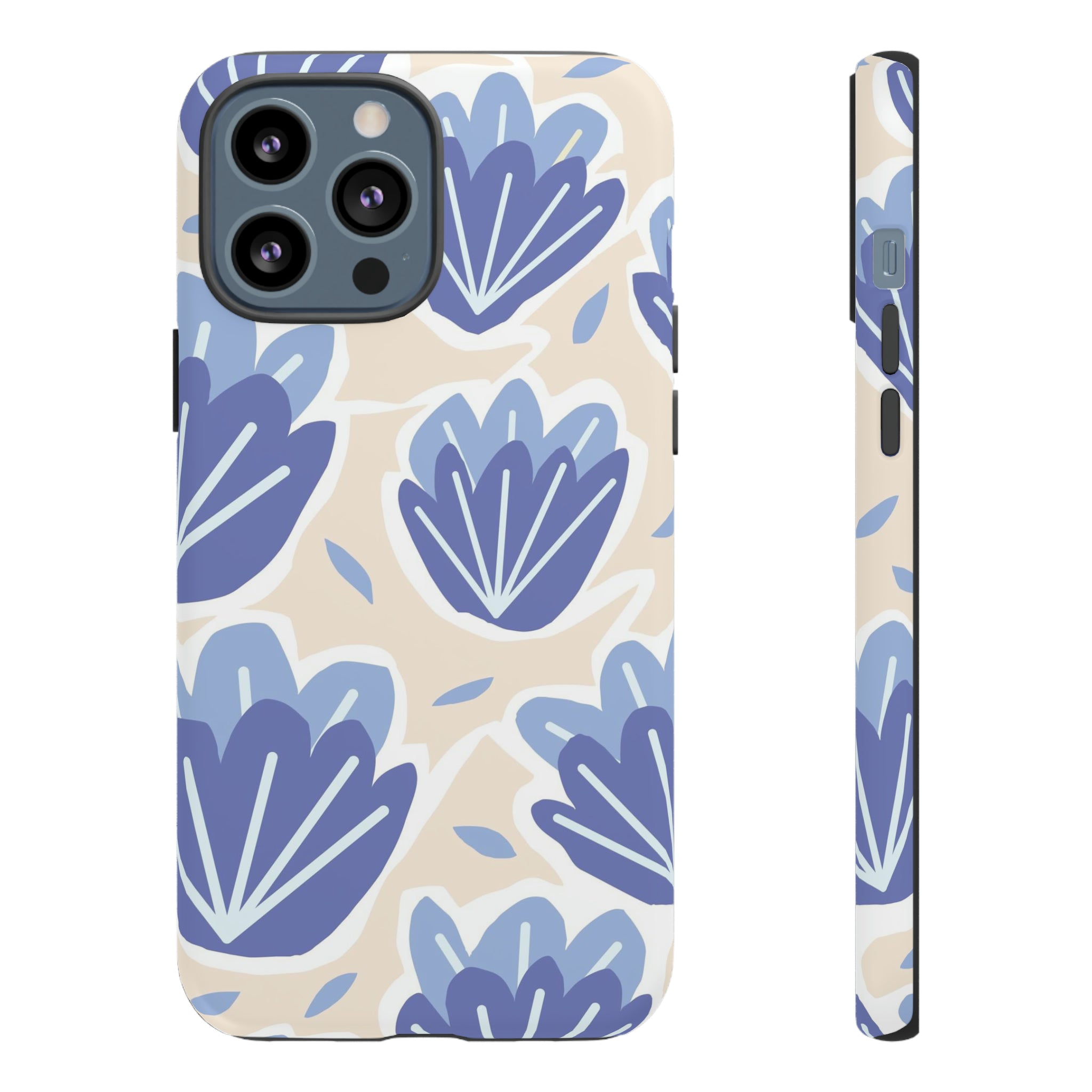 Light Blue Happy Flower - Protective Phone Case