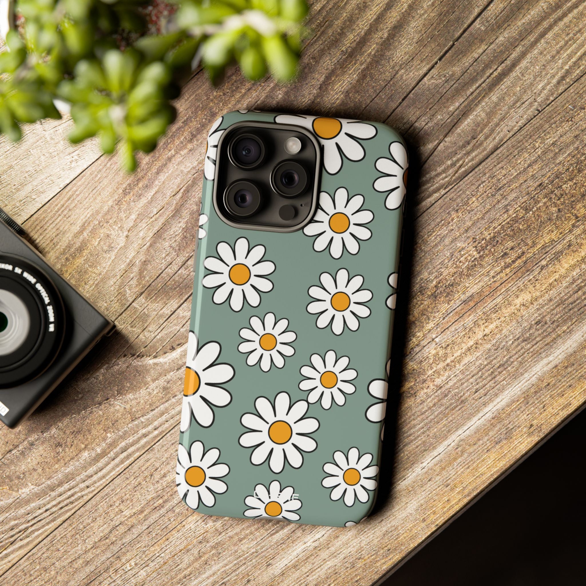 Daisies Dance Playfully - iPhone Case