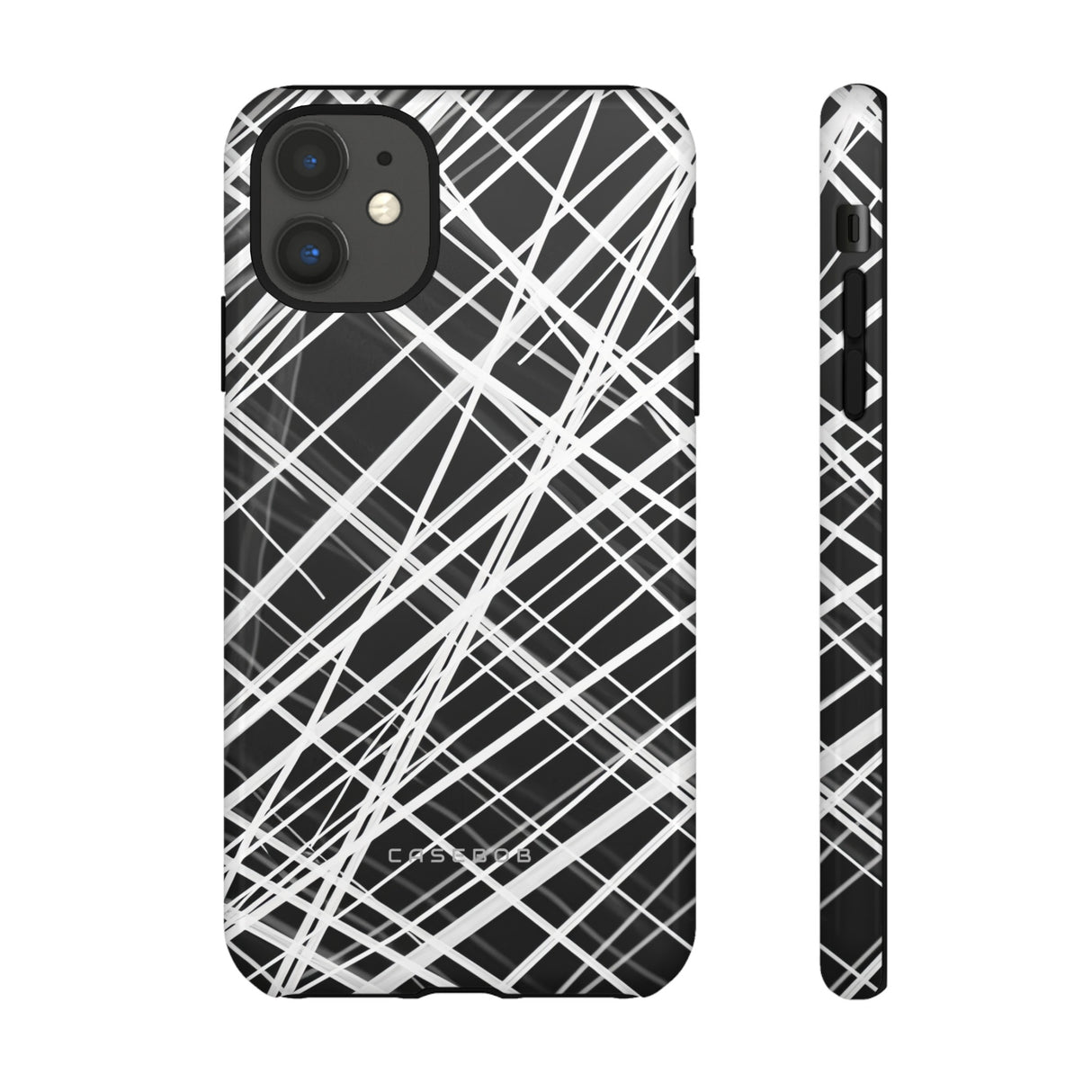 White Line Elegance - Protective Phone Case