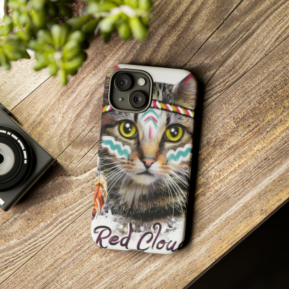 Red Cloud Cat - Protective Phone Case