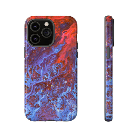 Blue Lava Ink Art iPhone Case (Protective) iPhone 14 Pro Max Glossy Phone Case