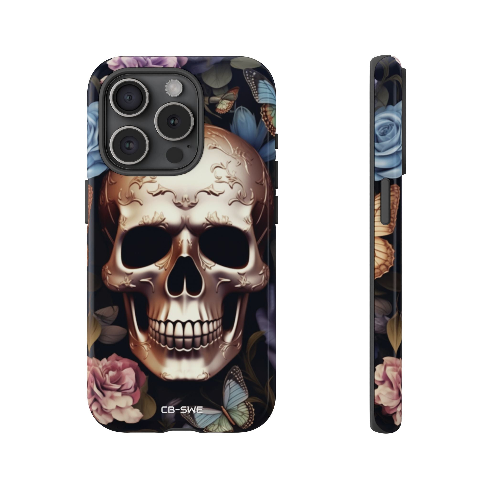 Skull Among Blossoms - iPhone Case