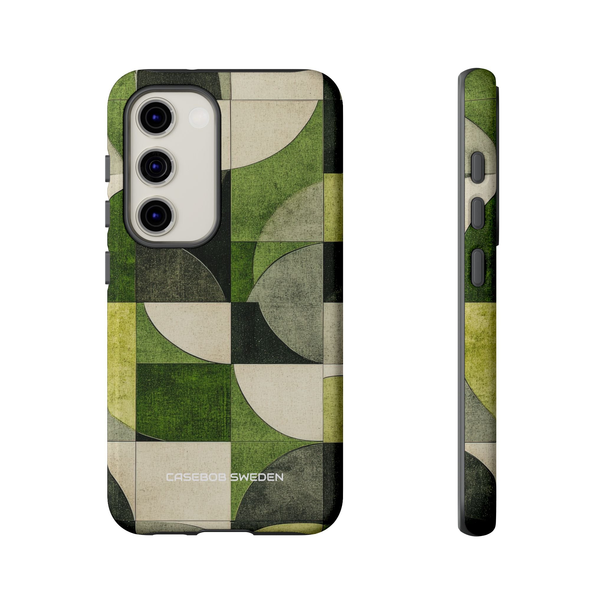 Green Geometric Harmony - Tough Samsung S23 Phone Case