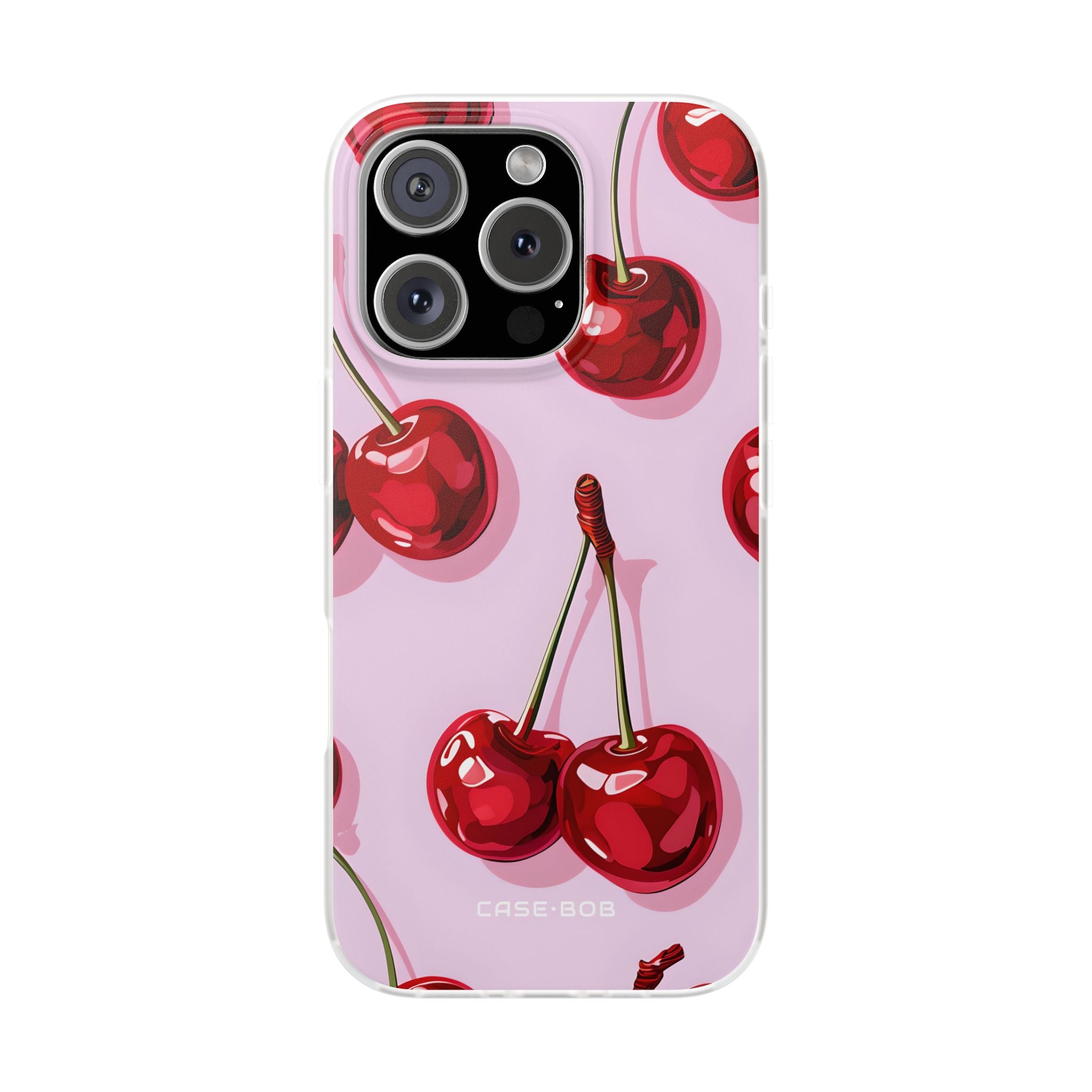 Glossy Cherry Burst iPhone 16 Pro Case - Soft