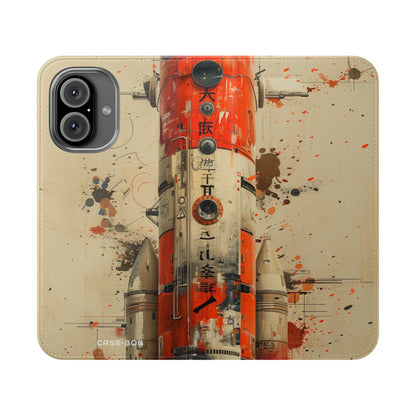 Crimson Rocket - iPhone 16  Case - Wallet