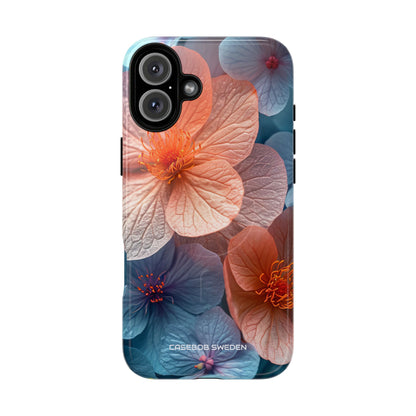 Peach Blossom Serenity - Tough + MagSafe® iPhone 16 Phone Case