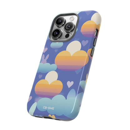 Bunnies Dance Among Clouds - iPhone Case