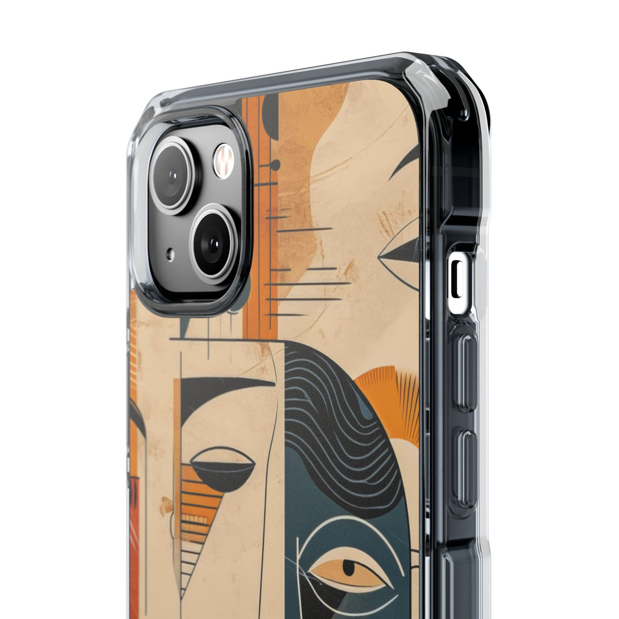 Cubist Introspection - Phone Case for iPhone (Clear Impact - Magnetic)