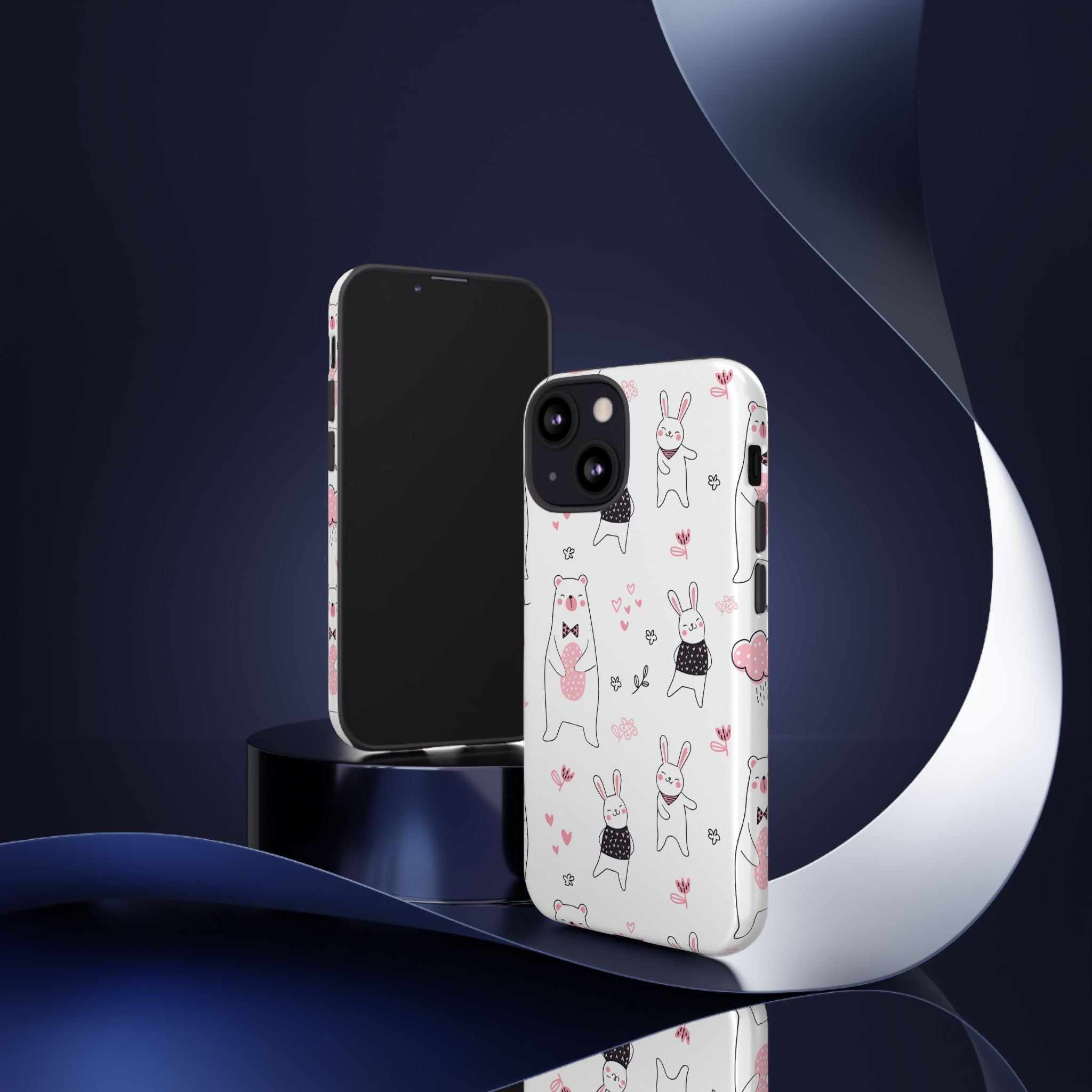Bears Dance Playfully - iPhone Case
