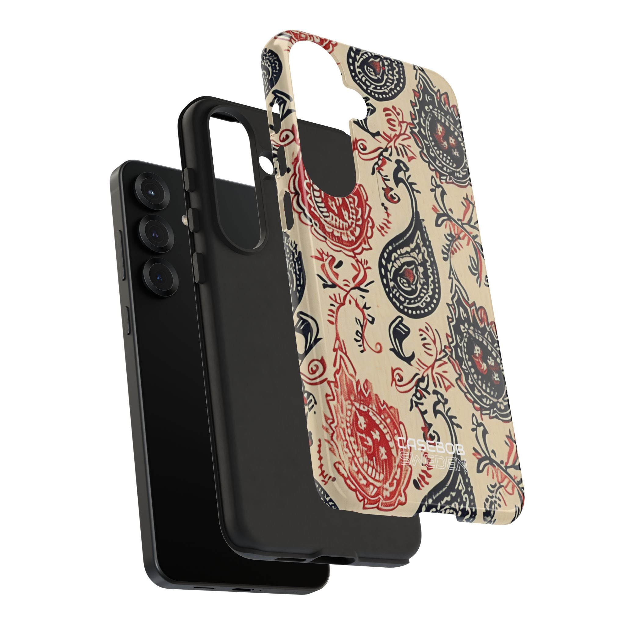 Navy Paisley Swirl Samsung S25 - Tough