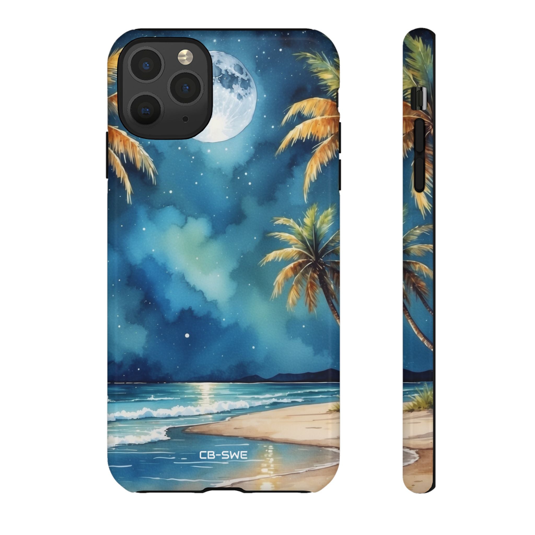 Moonlight Kisses Waves - iPhone Case