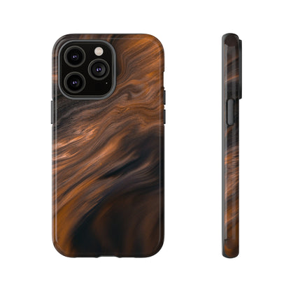 Brown Mist Ink Art iPhone Case (Protective) iPhone 14 Pro Max Glossy Phone Case