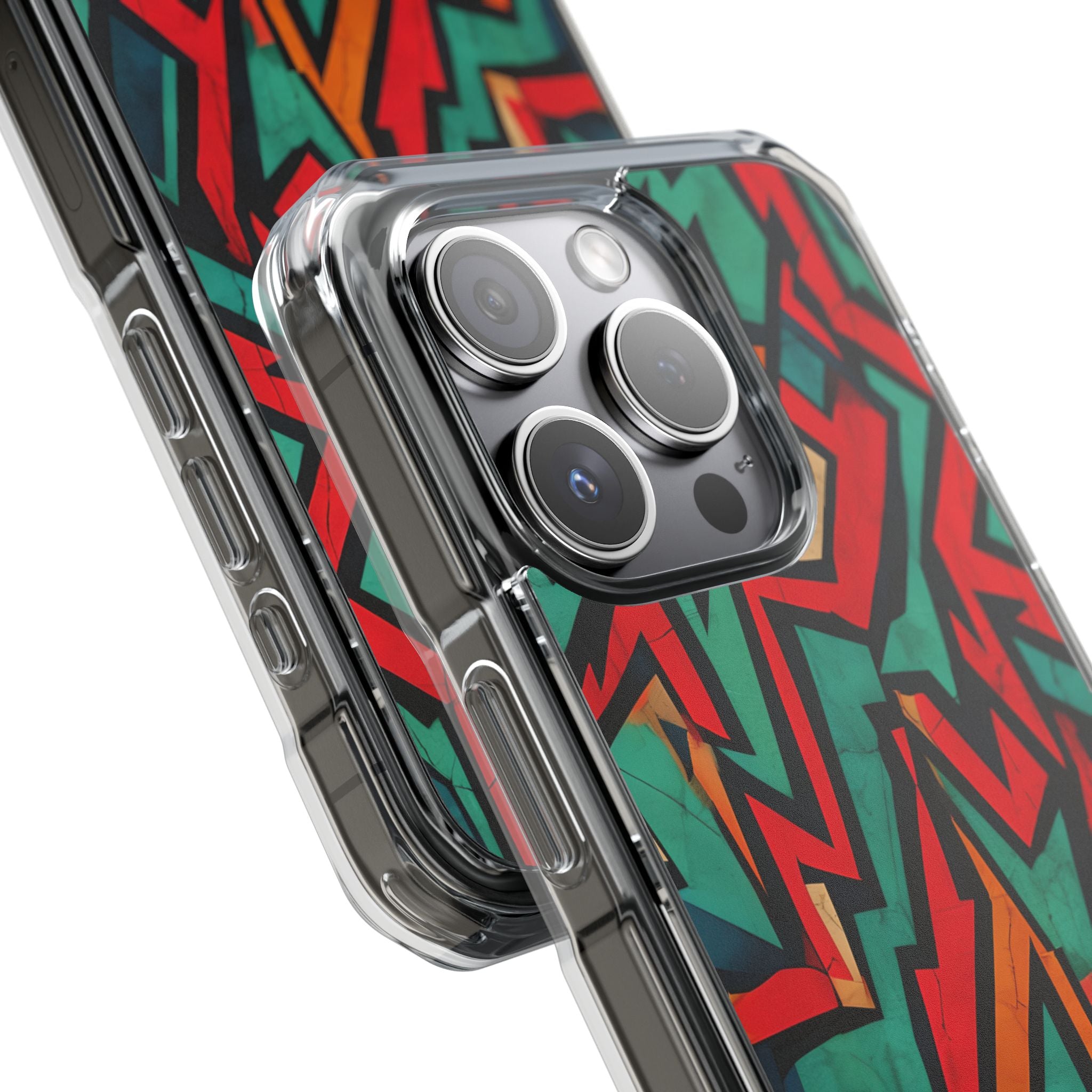 Vivid Geometry Dance iPhone Case - Impact