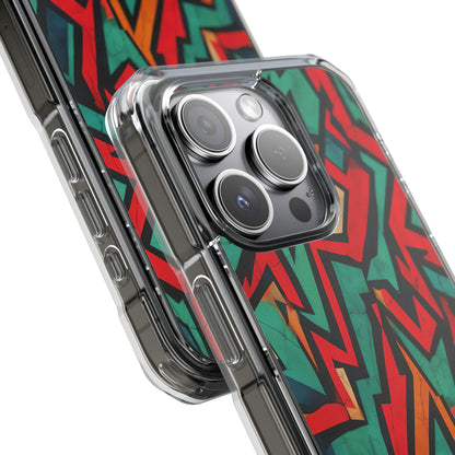 Vivid Geometry Dance iPhone Case - Impact