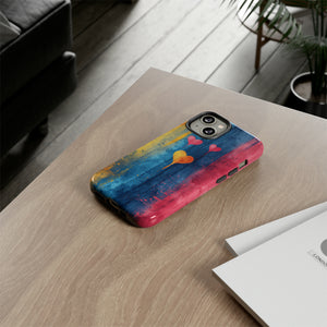 Watercolor Stripe Bliss - Protective Phone Case