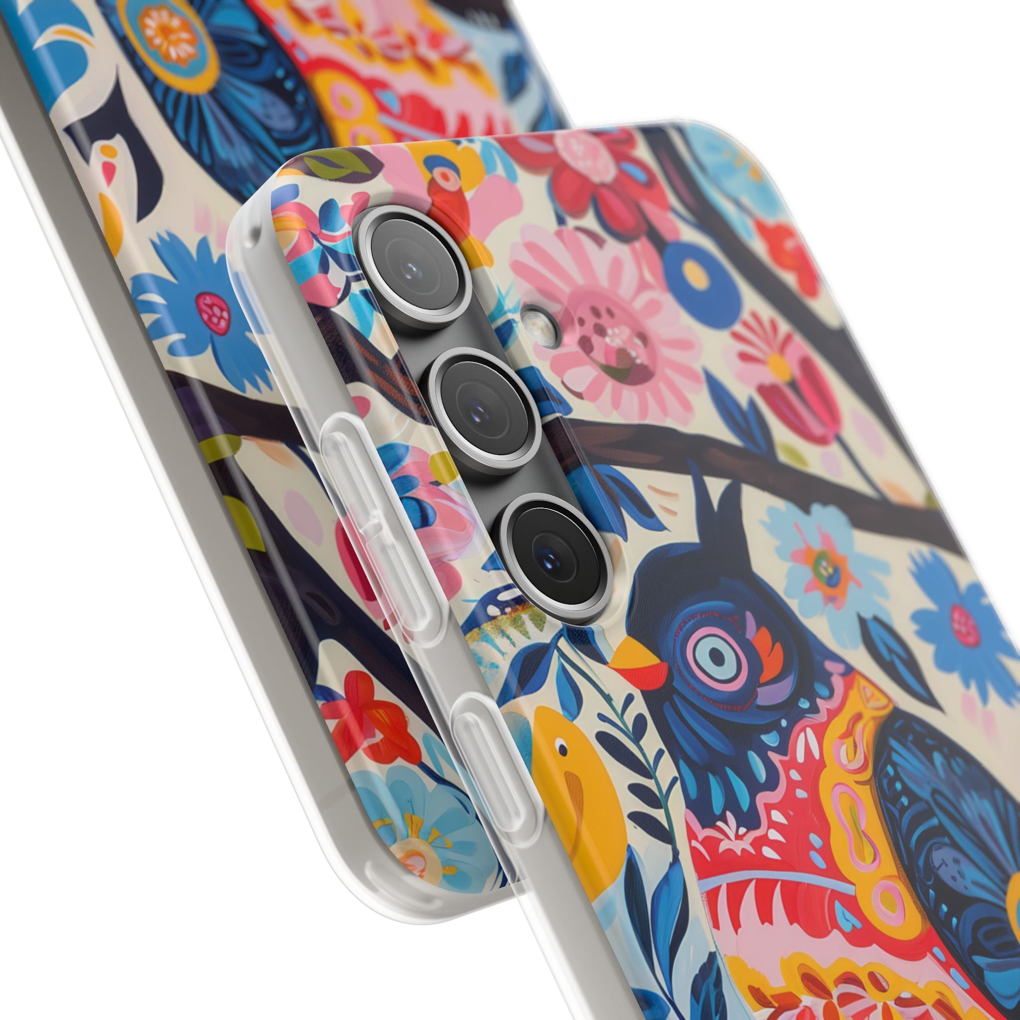 Owl Bloom Samsung S24 Case - Soft