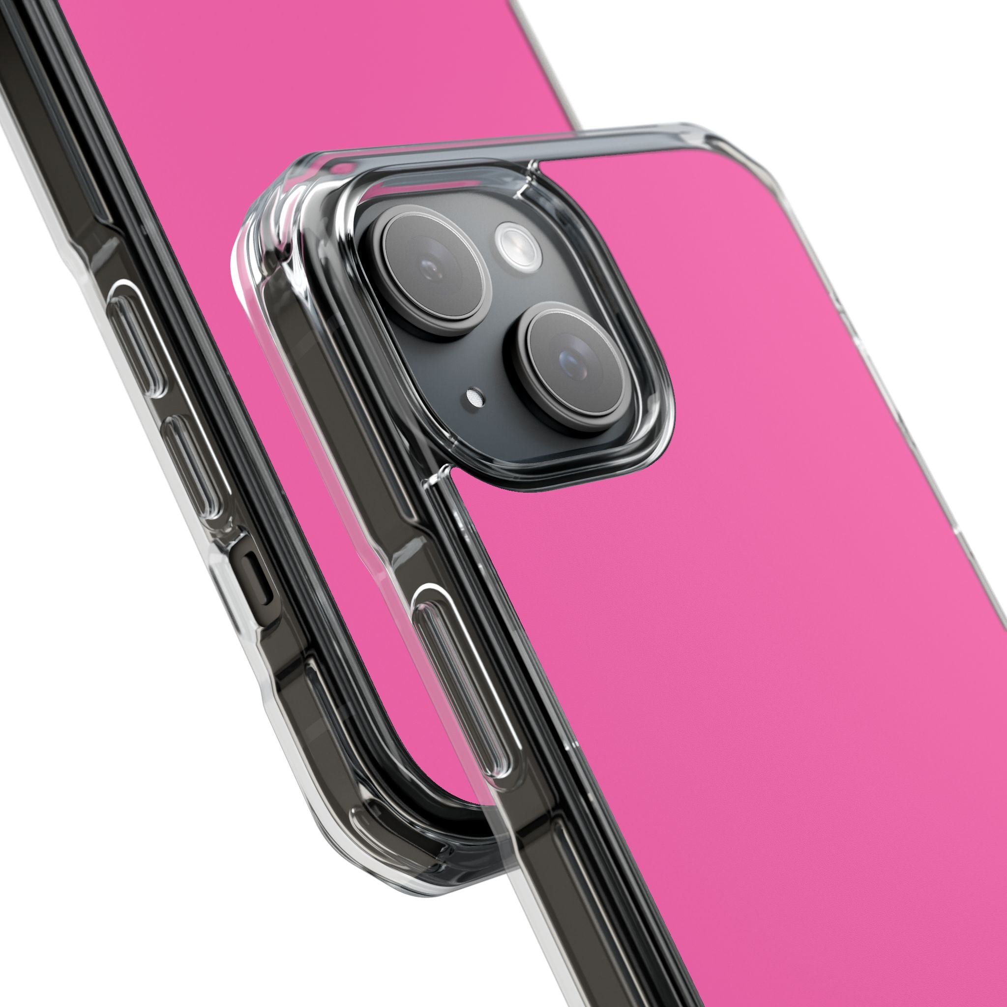 Hot Pink - Clear Impact Case for iPhone