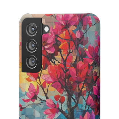 Vibrant Geometric Tree Landscape Samsung S21 - Slim Phone Case