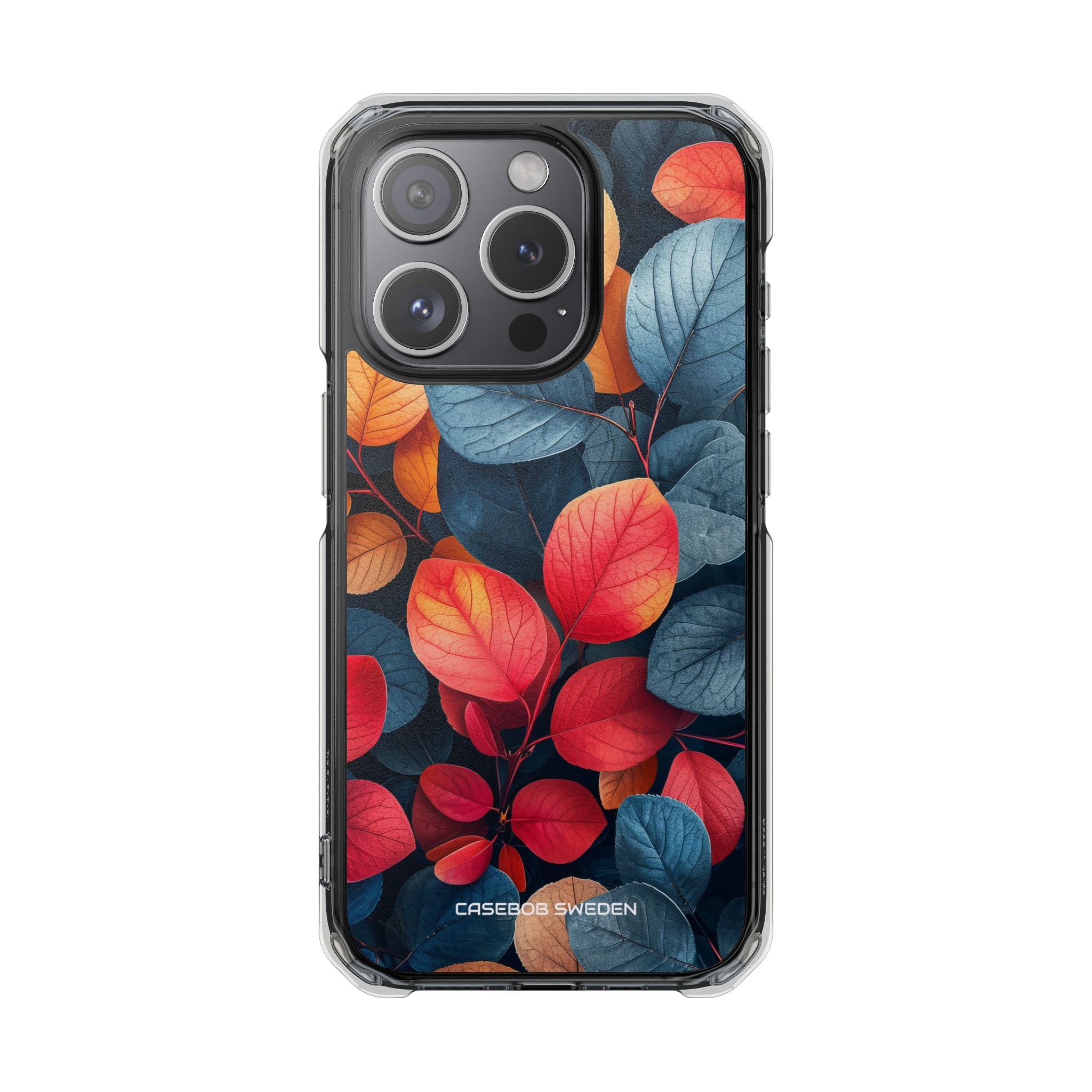 Vibrant Nature Leaves - Clear Impact iPhone 15 Phone Case