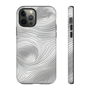 Sleek Grey Abstract Lines Case - Protective Phone Case