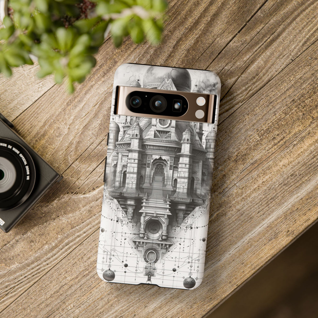 Himmlische Steampunk-Architektur – für Google Pixel 8