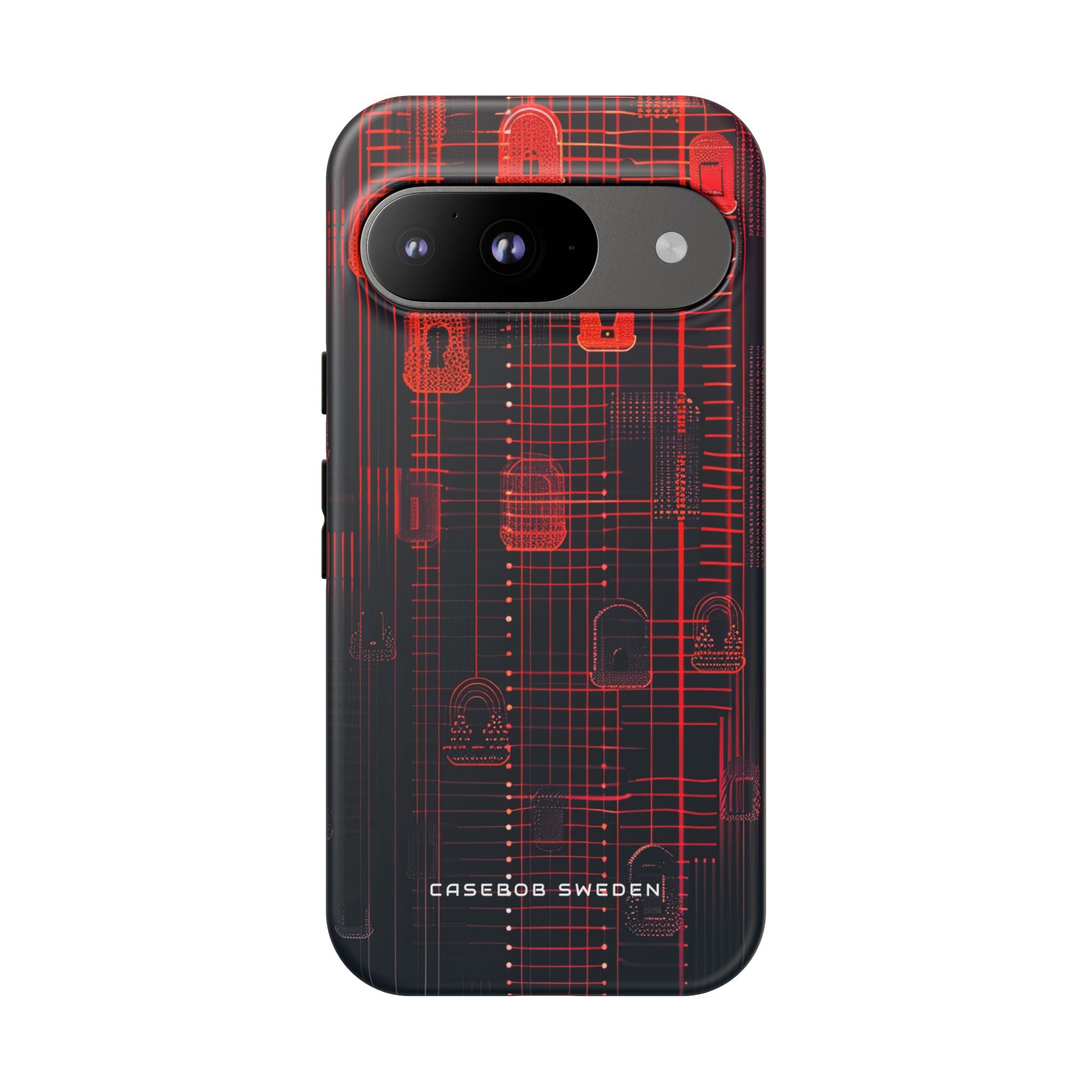 Cyber Gradient Locks Google Pixel 9 - Tough Phone Case