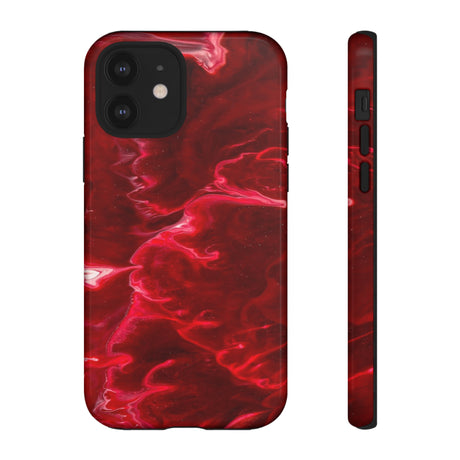 Red Velvet Ink Art iPhone Case (Protective) iPhone 12 Glossy Phone Case