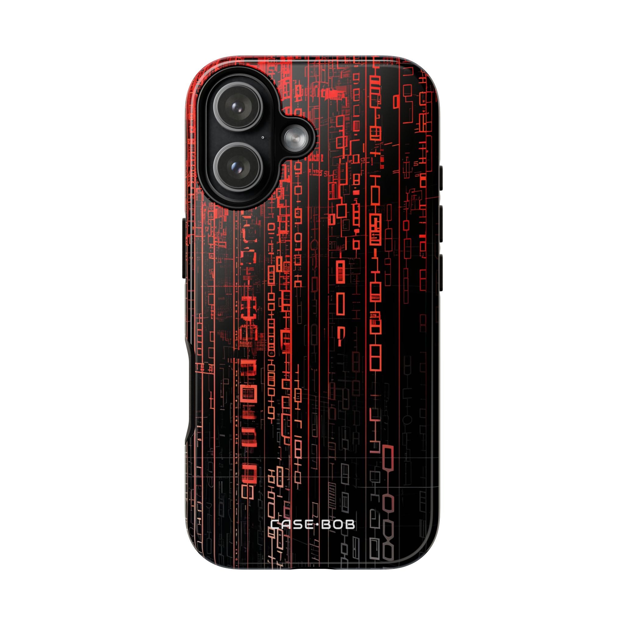 Crimson Glyphs iPhone 17 Case - Tough