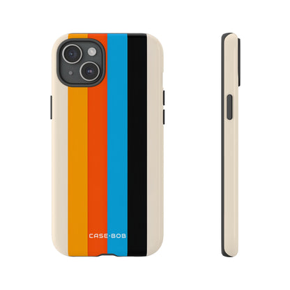 Vivid Stripe Harmony iPhone 15 Plus Case - Tough