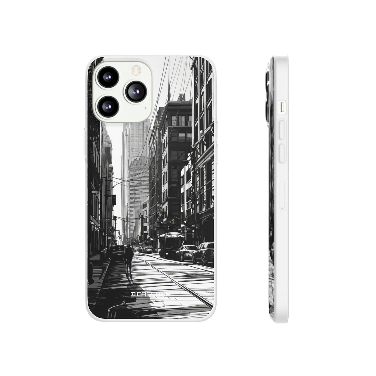 Noir Urban Serenity | Flexible Phone Case for iPhone