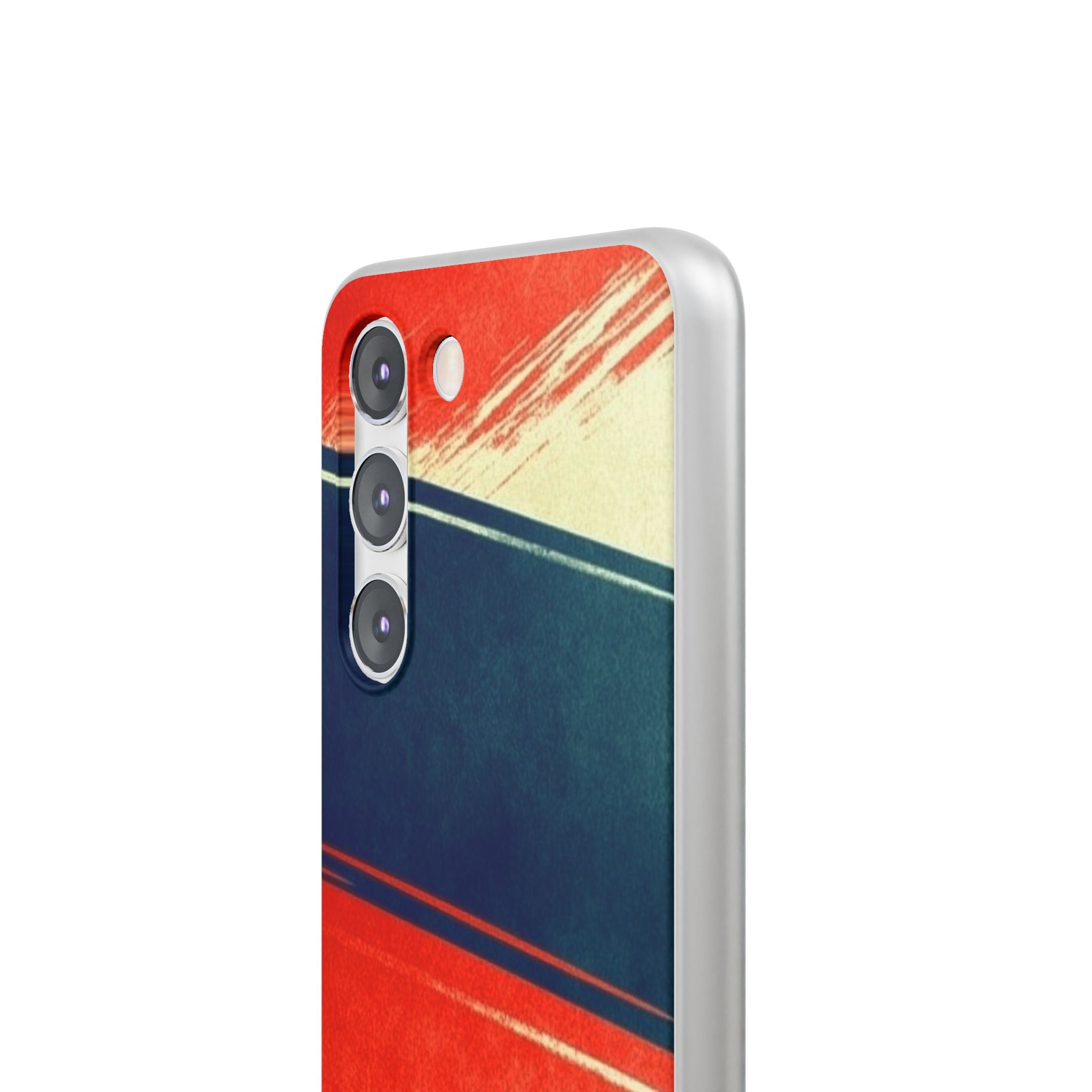 Blue Diagonal Motion Samsung S23 Case - Soft